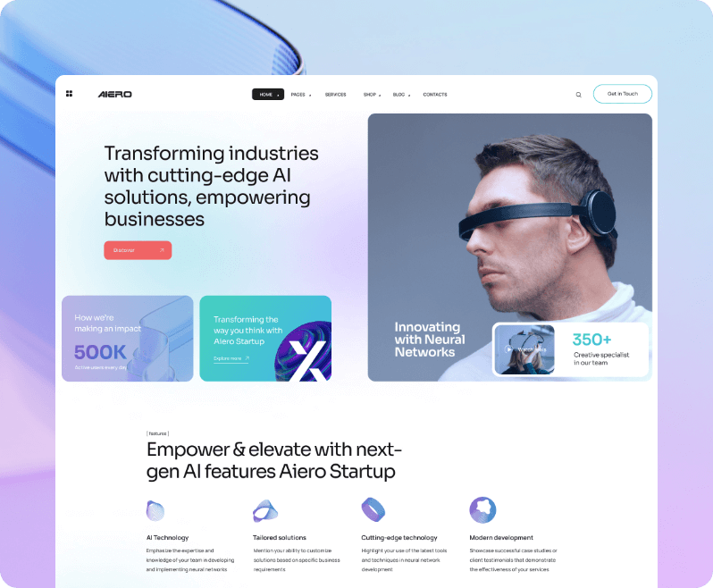AI Agency & Technology HTML Template